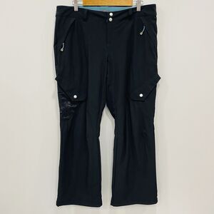 EDDIE BAUER 14P Womens Black Fleece Lined Thermal Snowpants Insulated Ski Winter